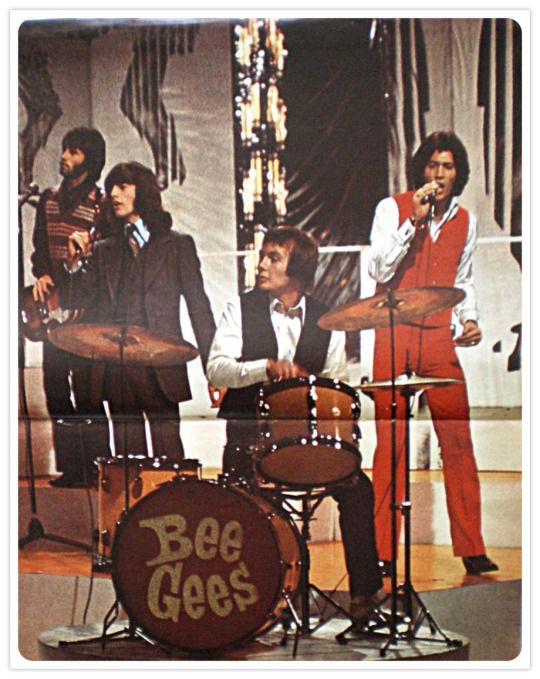 The Bee Gees band during their early music career