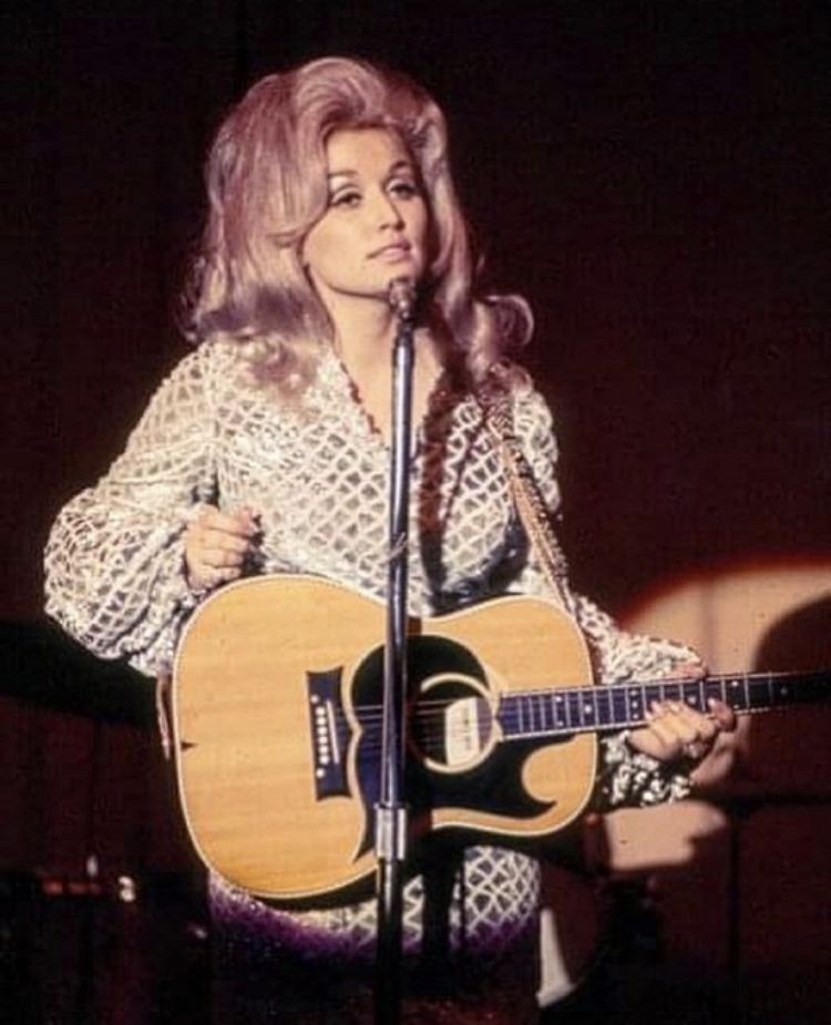 Dolly Parton performing during the 1970s
