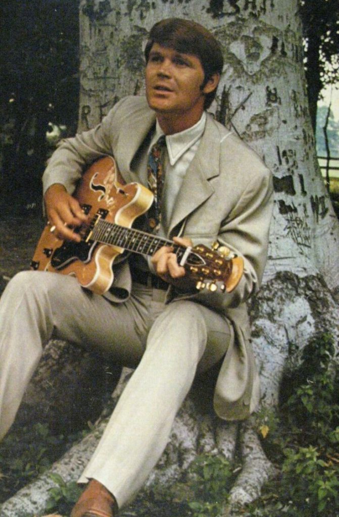 Young Glen Campbell performing guitar early in his music career
