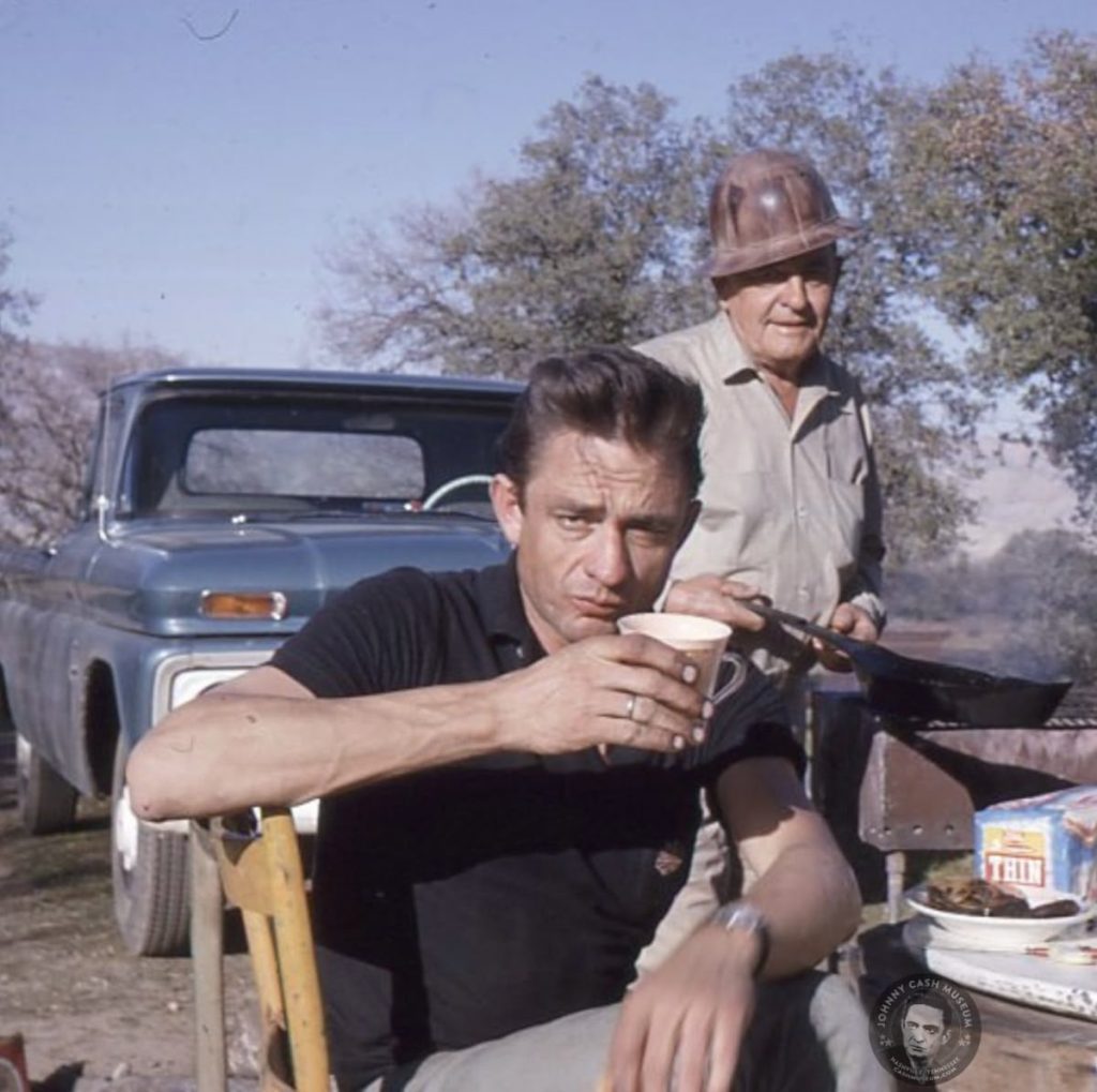 Young Johnny Cash during the early years of his career